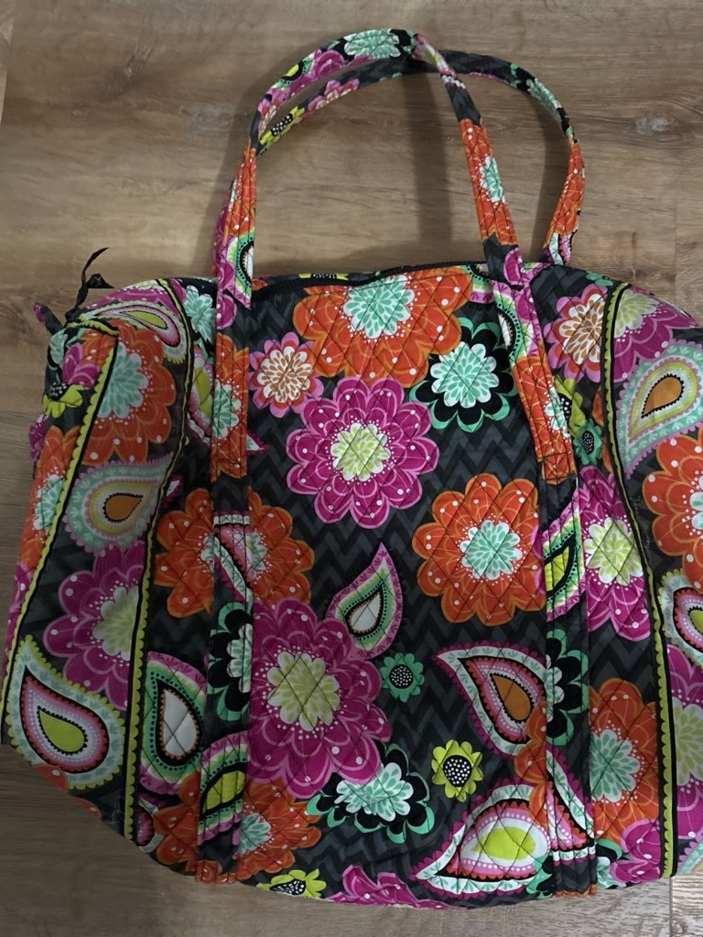 Vera Bradley Large Duffle Ziggy Zinnia